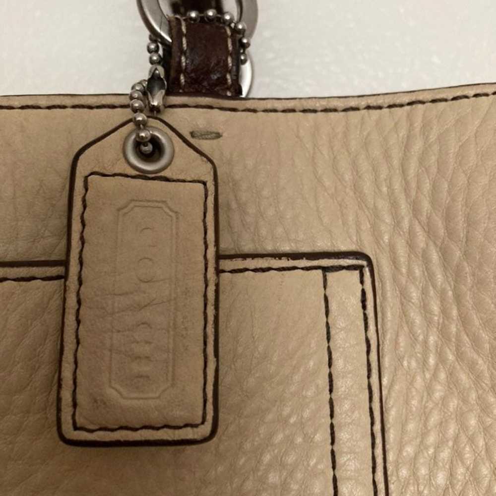 COACH  tan Leather Shoulder bag - image 7