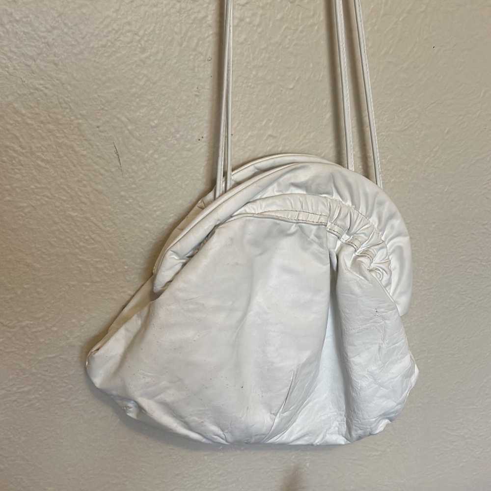 VINTAGE COLINI HANDBAGS Purse White Leather Color… - image 4