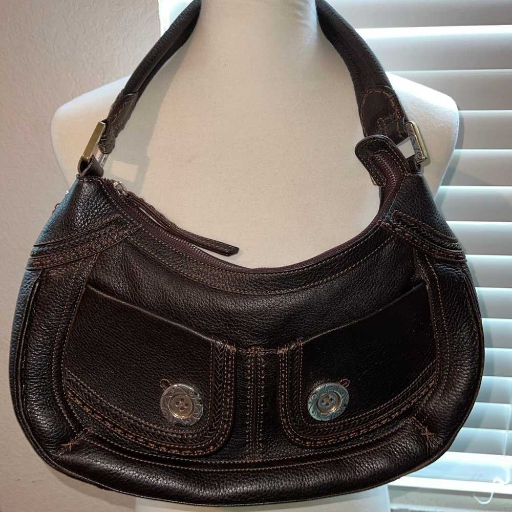 BRIGHTON hobo Shoulder Purse Handbag Vintage Doub… - image 1