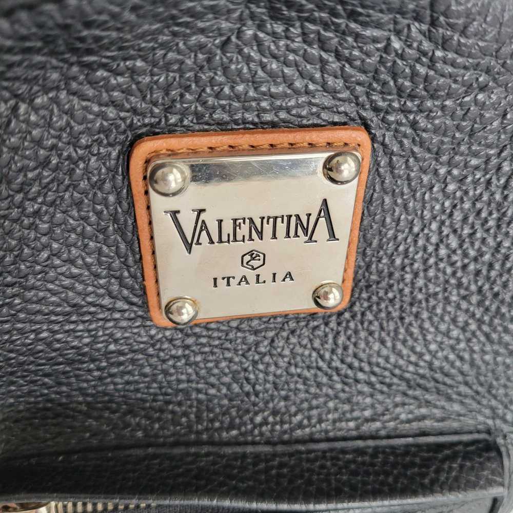 Rare- Valentina Leather Mini Backpack Black/Tan- … - image 5