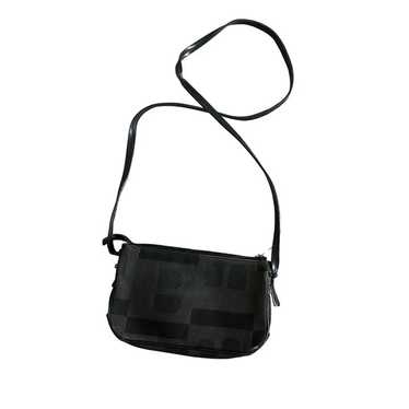 BALLY Vintage Black Fabric Logo Crossbody Bag - image 1