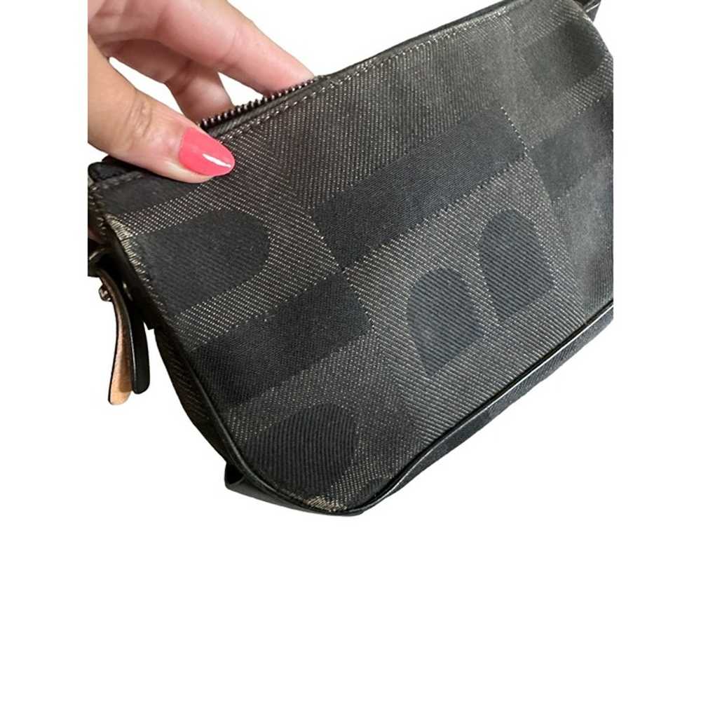 BALLY Vintage Black Fabric Logo Crossbody Bag - image 4