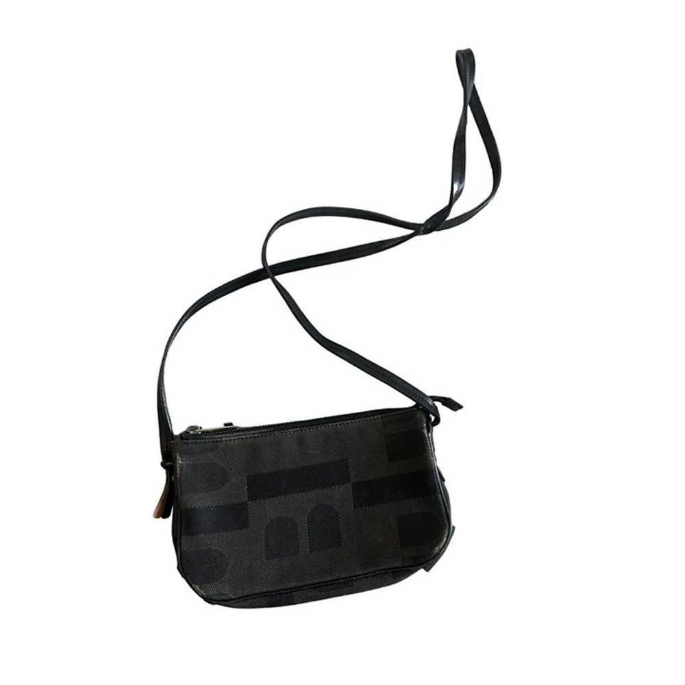 BALLY Vintage Black Fabric Logo Crossbody Bag - image 7