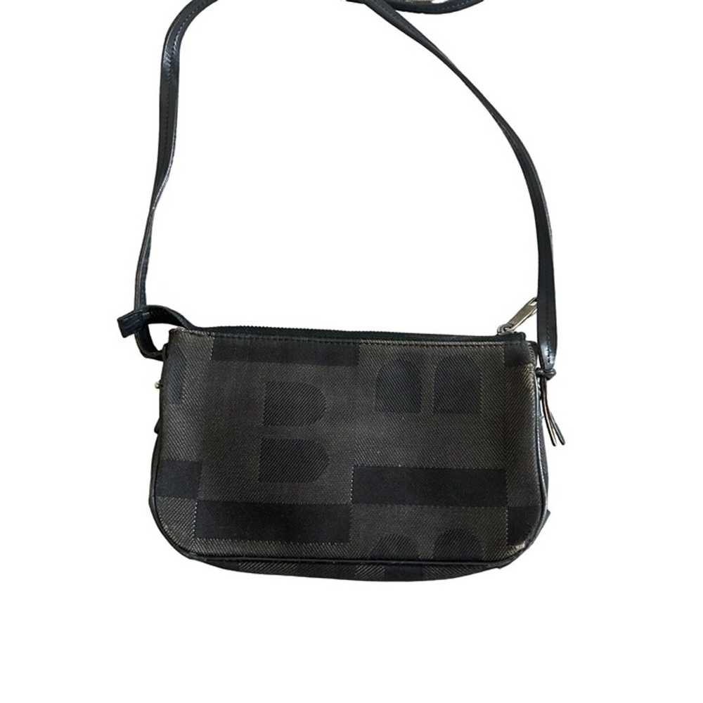 BALLY Vintage Black Fabric Logo Crossbody Bag - image 8