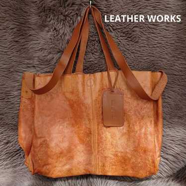 LEATHER WORKS Leather Works Tote Bag Genuine Leath