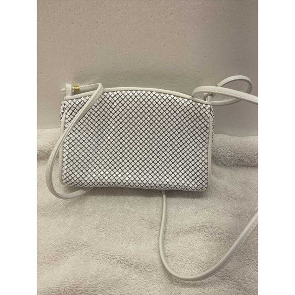 vintage Whiting And Davis  white mesh purse shoul… - image 2