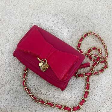 hot pink vintage betsey johnson purse