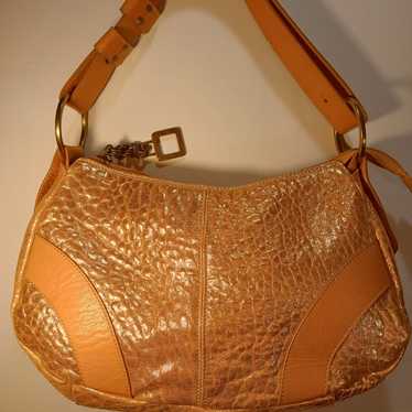 FRANCO SARTO SHOULDER BAG TWO TONED GOLD