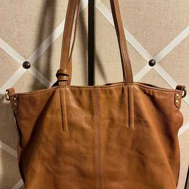 Lucky Brand tan leather hobo