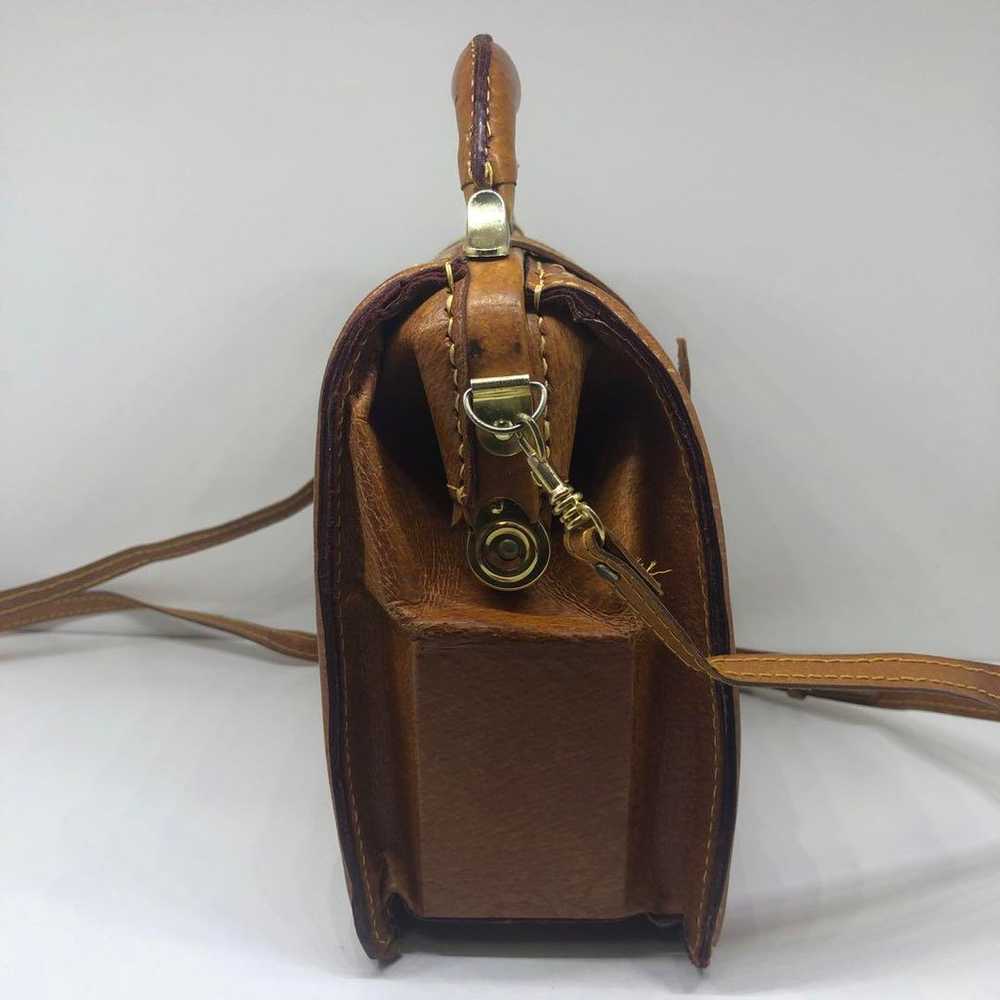 Genuine leather mini doctor bag shoulder 2way vin… - image 4