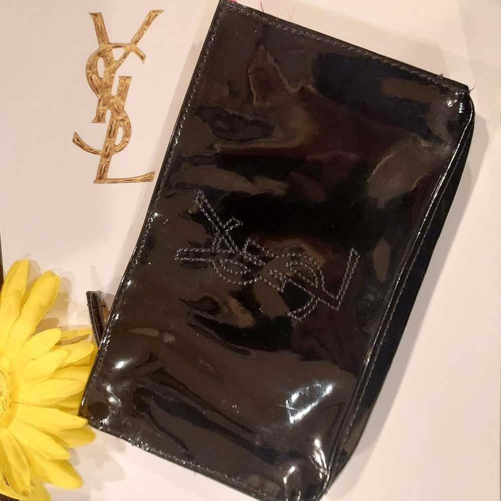 YSL Patent Leather Toiletry Clutch - image 1