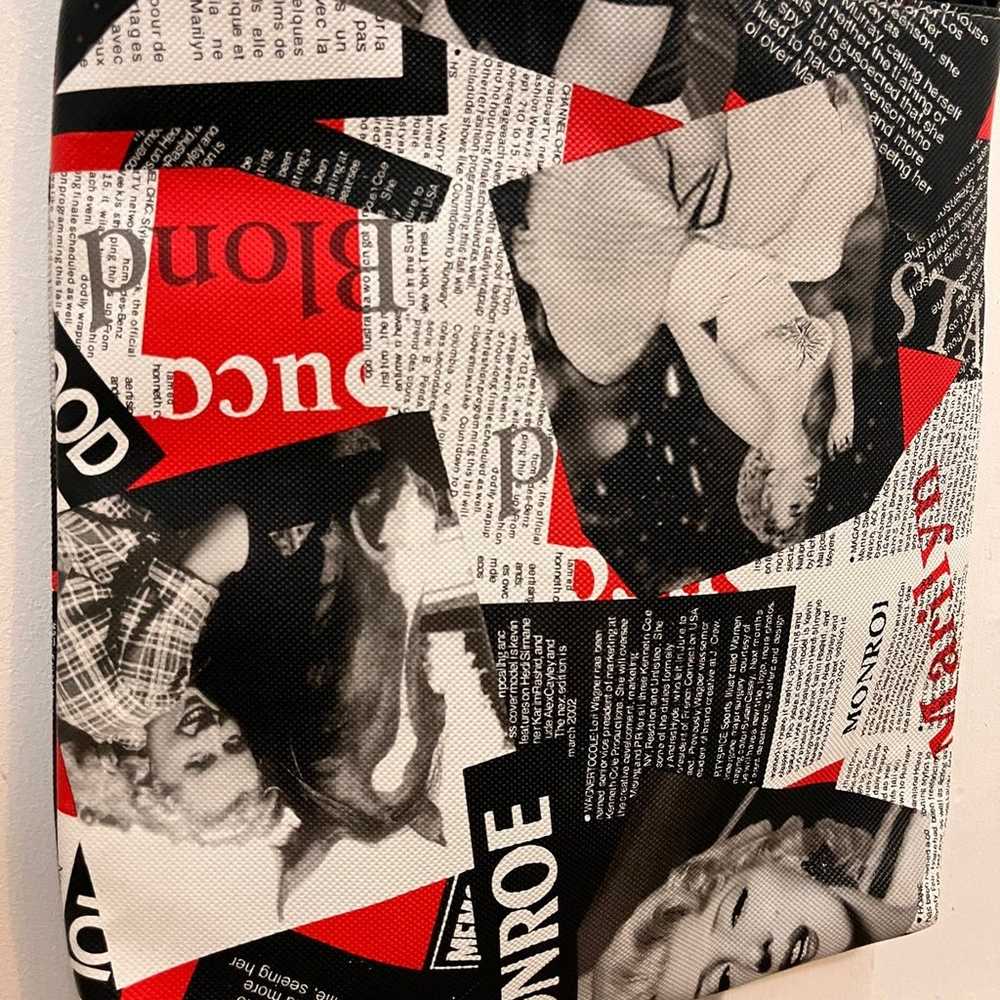 Marilyn monroe purse crossbody habdbag newspaper … - image 3