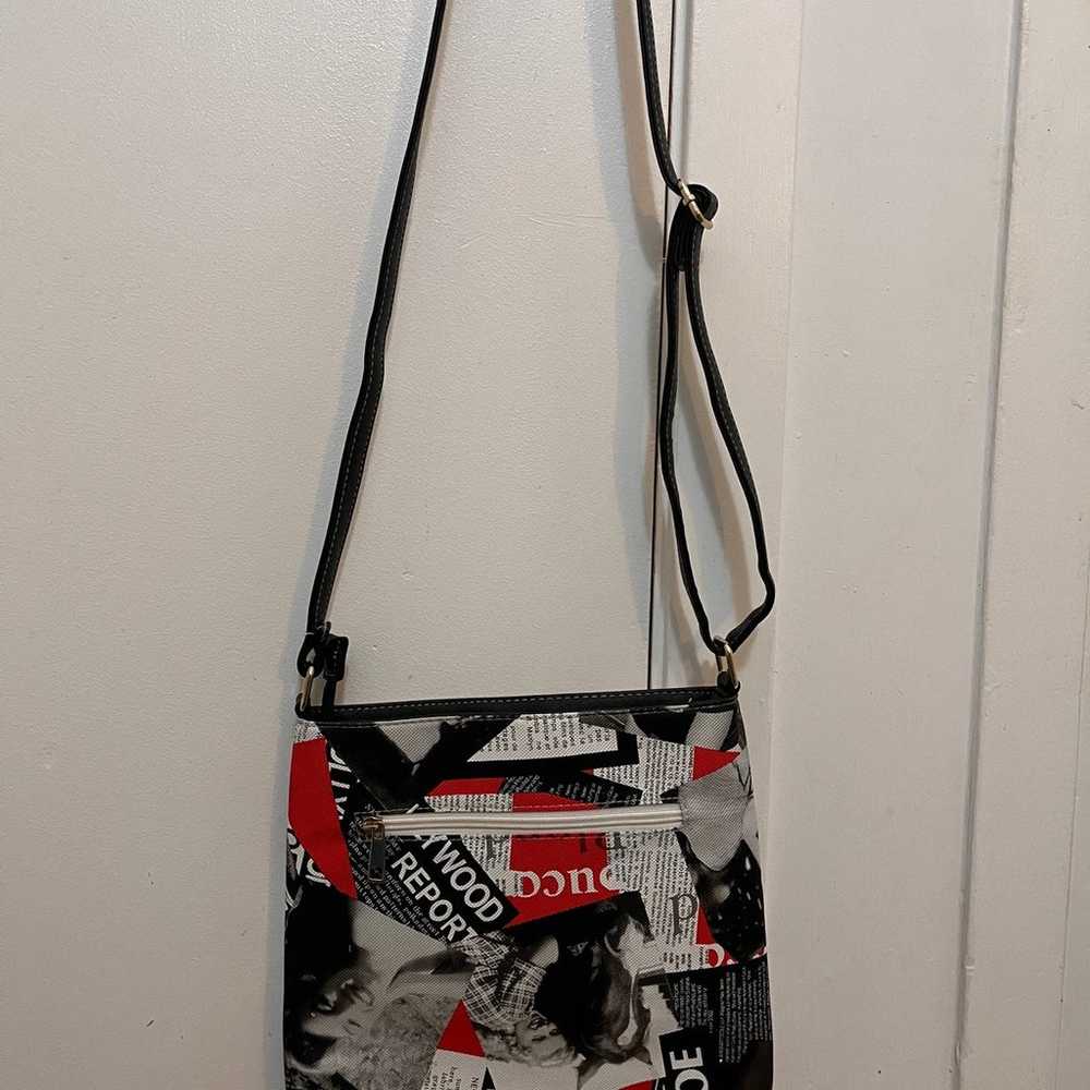 Marilyn monroe purse crossbody habdbag newspaper … - image 8