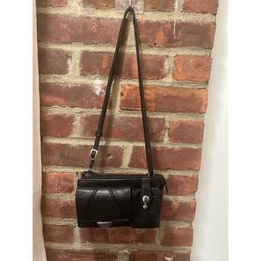 Vintage Brighton Mini Pebbled Leather cross body … - image 1