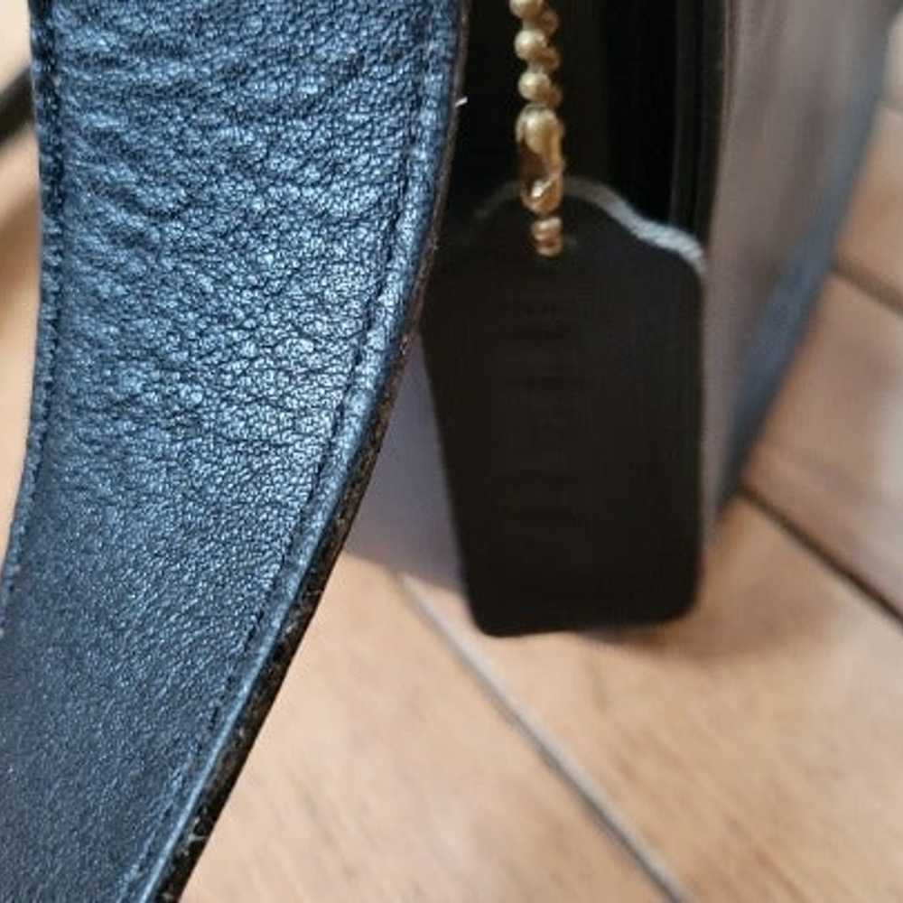 Black Leather Coach Purse - image 5