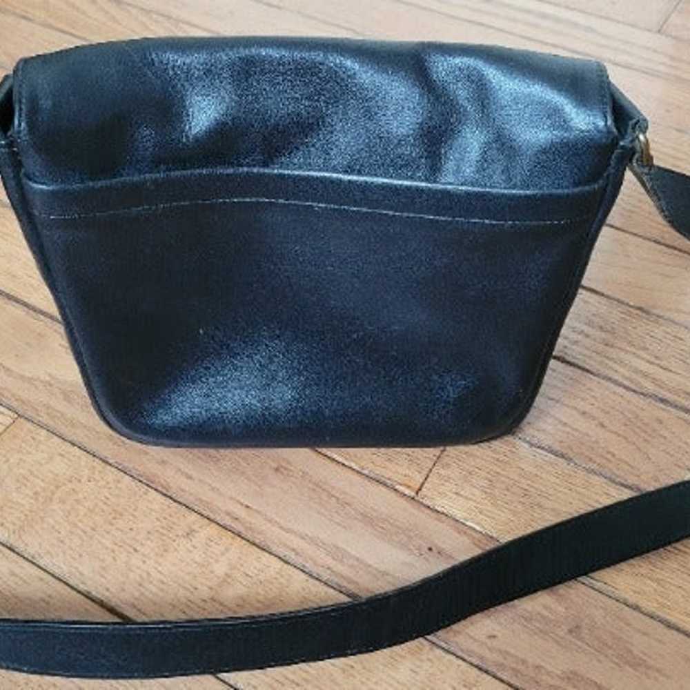 Black Leather Coach Purse - image 6