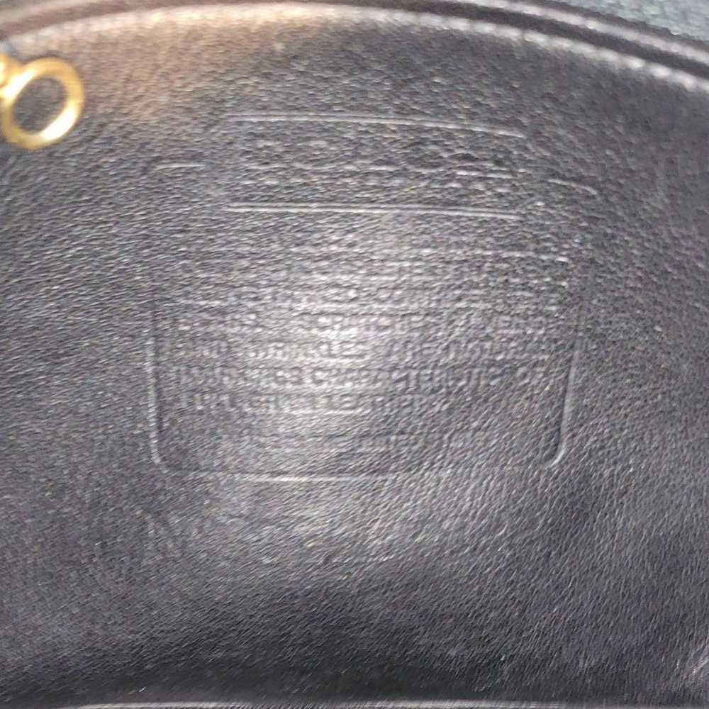 Black Leather Coach Purse - image 9