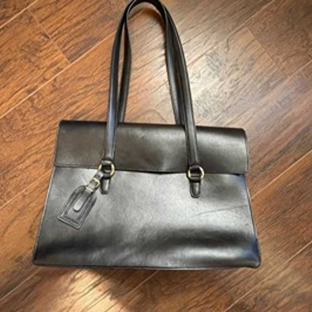 Vintage Cole Haan Black Leather Briefcase - image 2