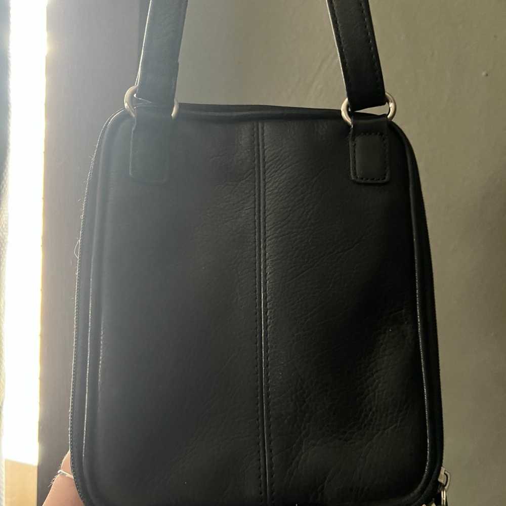 vintage leather fossil crossbody - image 2