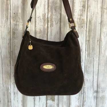 Spulcioni Firenze Brown Suede Handbag