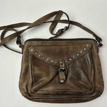 Sold RARE Patricia Nash Avellino Brown Crossbody Woven Leather Handbag CL