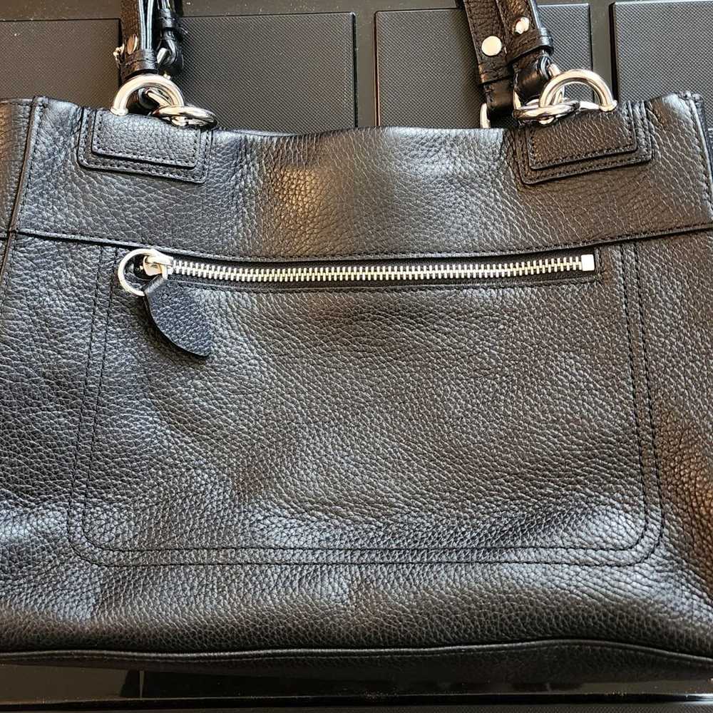 Vintage Coach Black Leather Purse - image 3