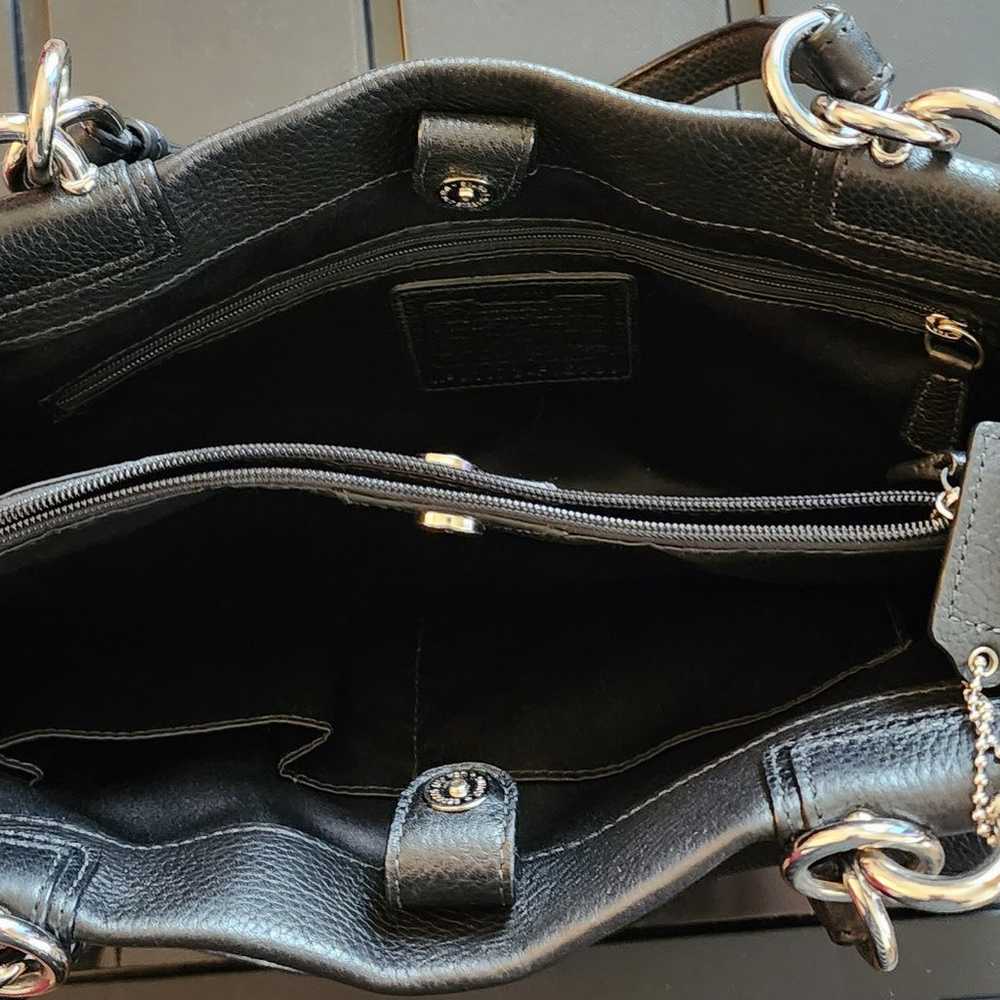 Vintage Coach Black Leather Purse - image 5