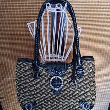 Brighton woven straw purse