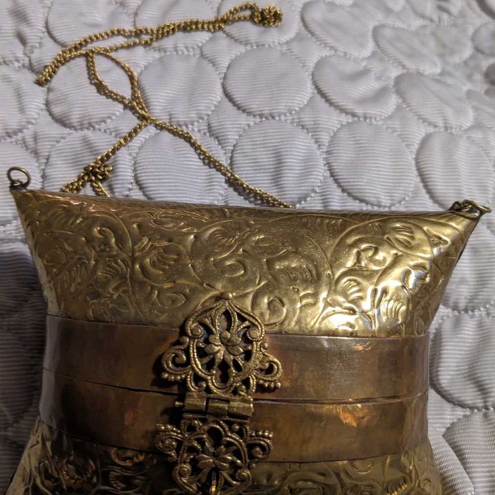 Brass Pillow Purse - image 1