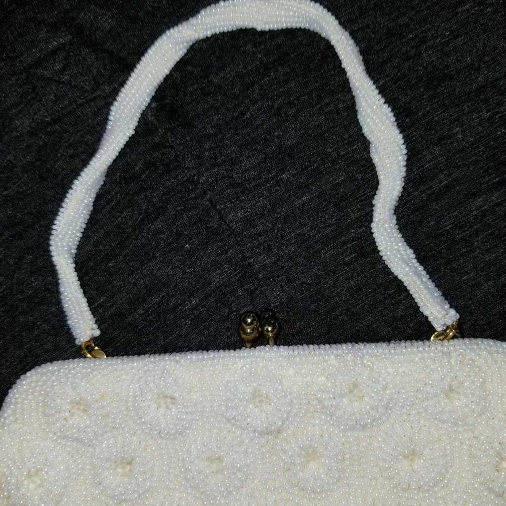 Vintage pearl beaded wristlet - image 7