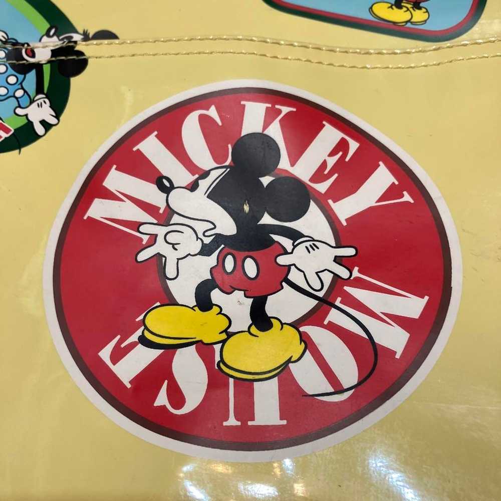 【Vintage Item】Mickey Mouse Vinyl Bag Disney Land … - image 6