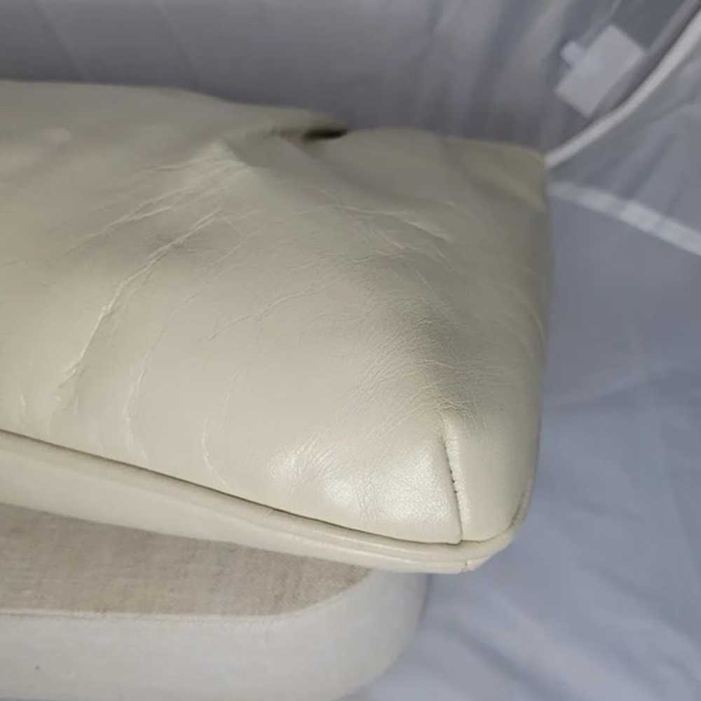 Vintage MM Morris Moskowitz Cream Leather Evening… - image 4