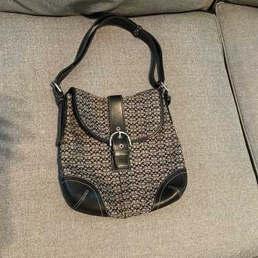 Vintage Coach Purse Signature C Black - image 1