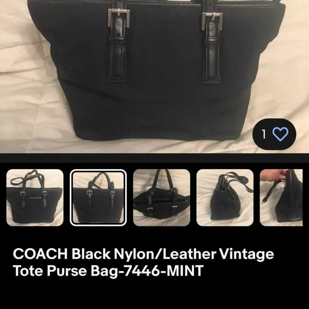 Vintage Y2K Coach Nylon and leather M2J-7447 bag … - image 12