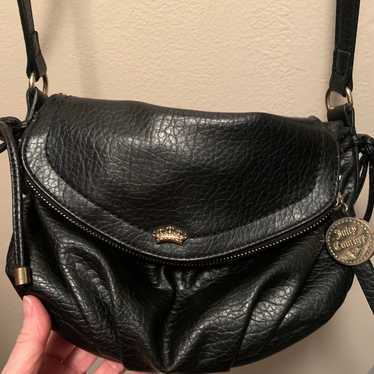 Vintage Juicy Couture Y2K Black Leather Purse - image 1