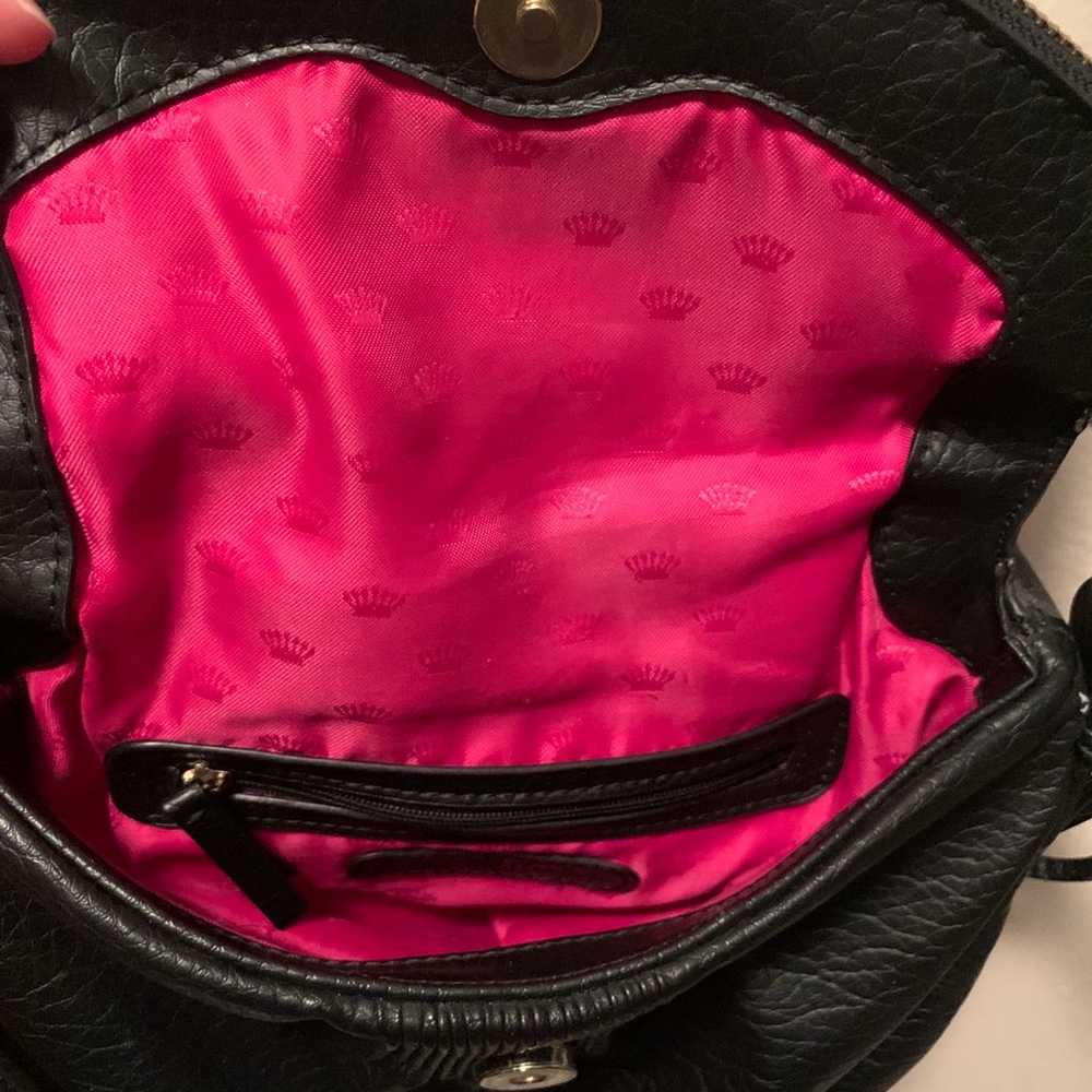 Vintage Juicy Couture Y2K Black Leather Purse - image 3