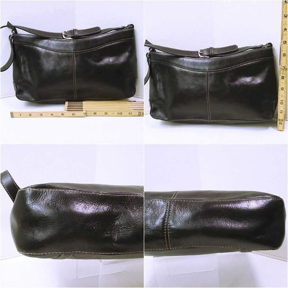 Vintage Etienne Aigner Cowhide Leather Handbag Sh… - image 5