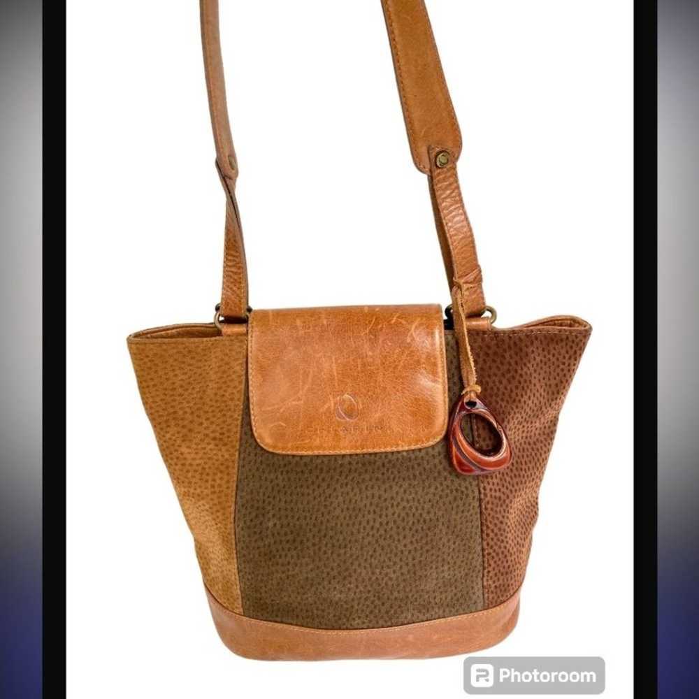 Chiarini Vintage Suede and Leather Shoulder Bag - image 2