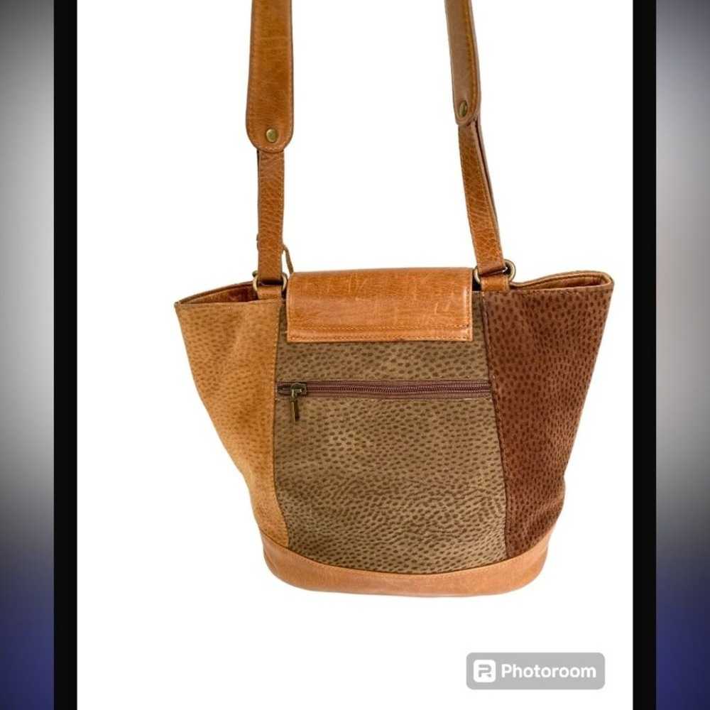 Chiarini Vintage Suede and Leather Shoulder Bag - image 3