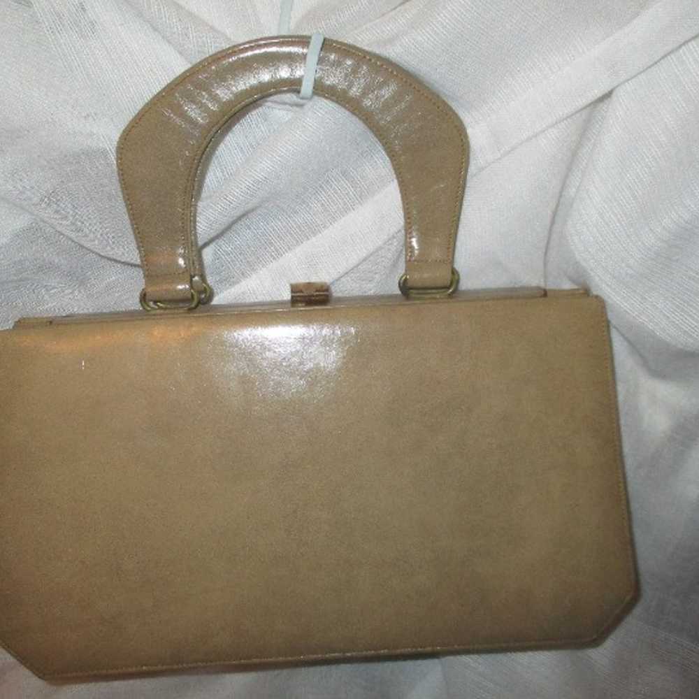 Vintage Saks Fifth Avenue expandable leather satc… - image 2