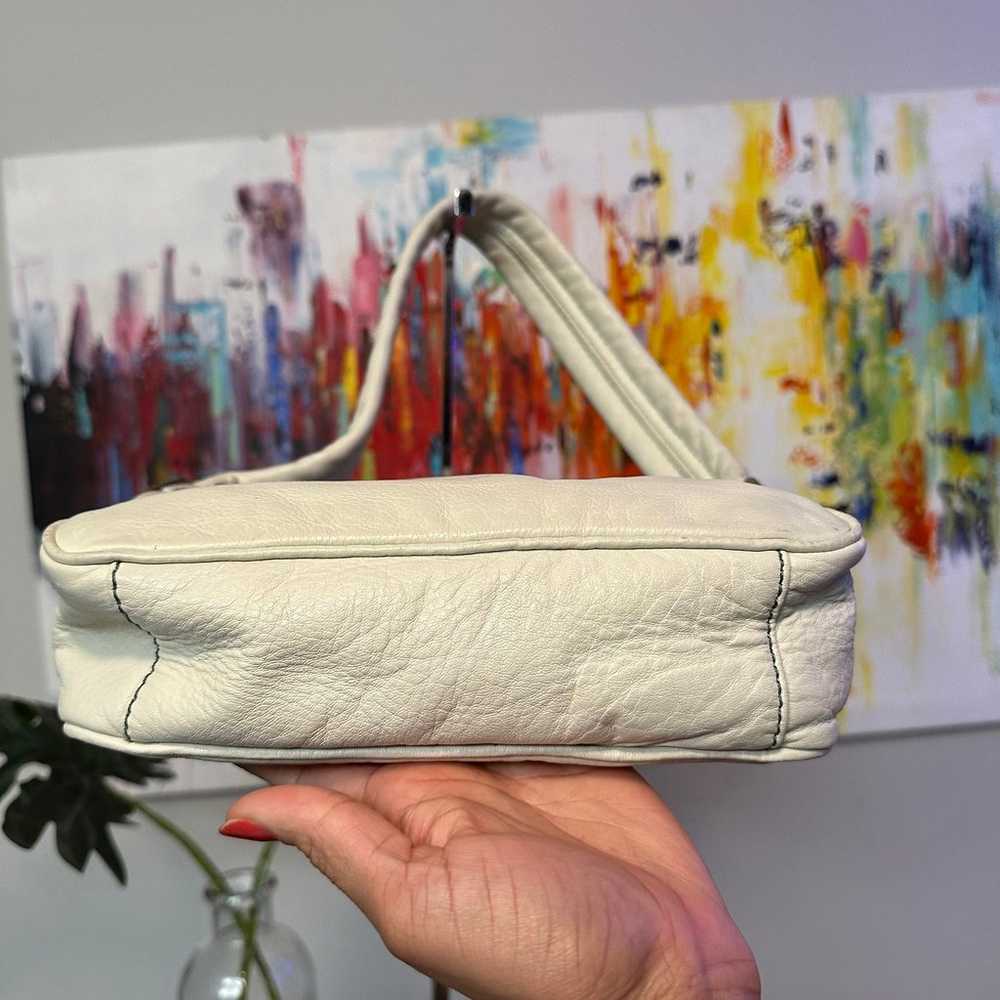 Marc Jacobs White Leather Satchel Bag - image 5