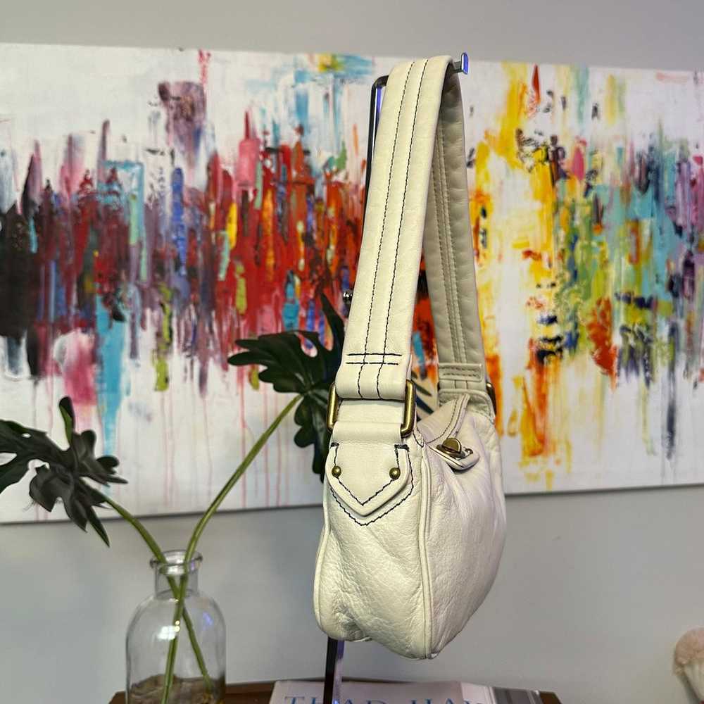 Marc Jacobs White Leather Satchel Bag - image 6