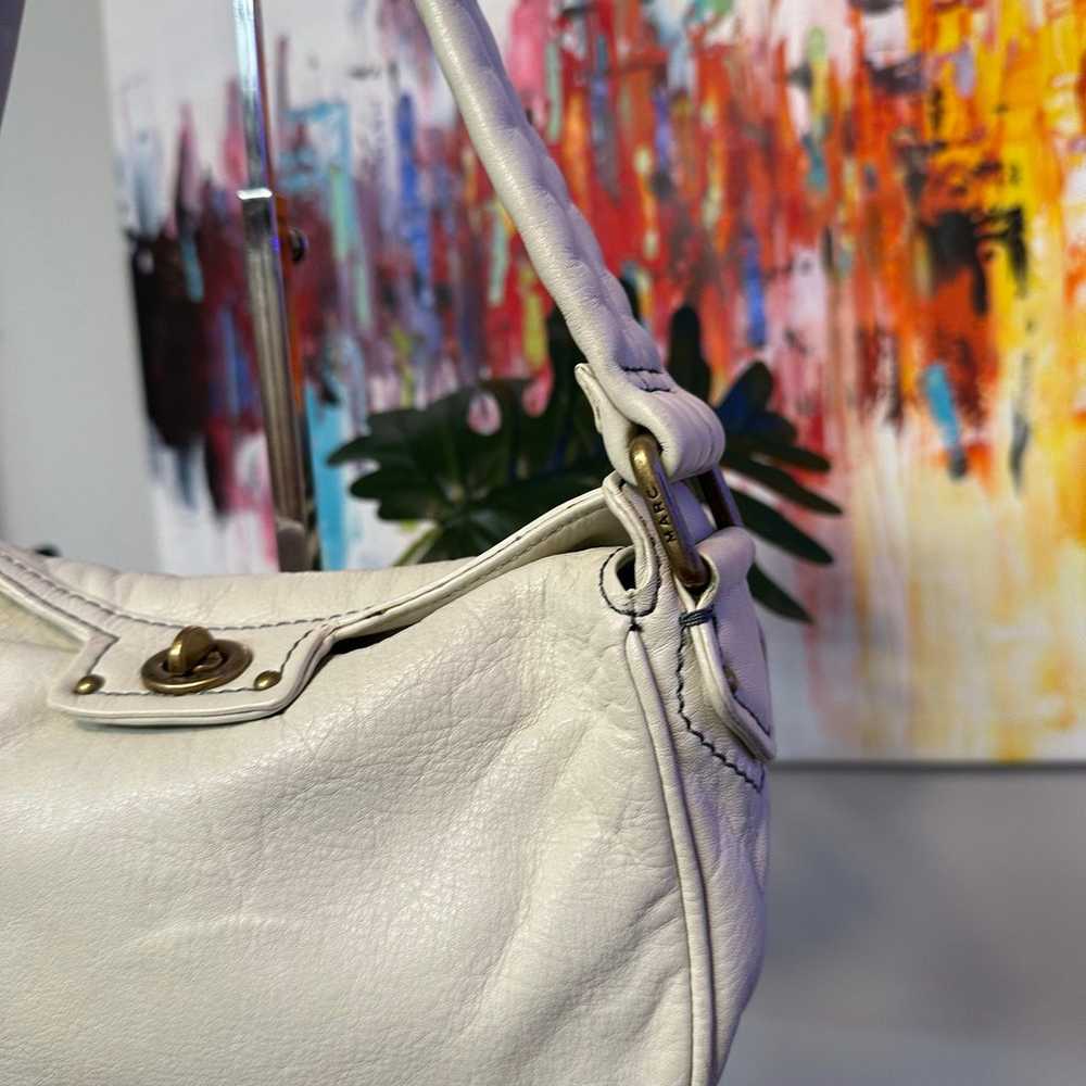 Marc Jacobs White Leather Satchel Bag - image 7