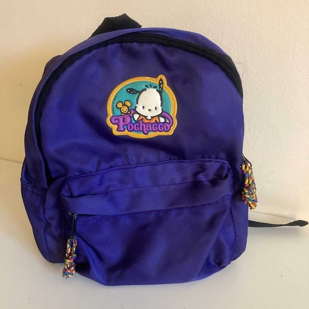 VTG POCHACCO MINI BACKPACK BAG PURPLE SANRIO 89/9… - image 2