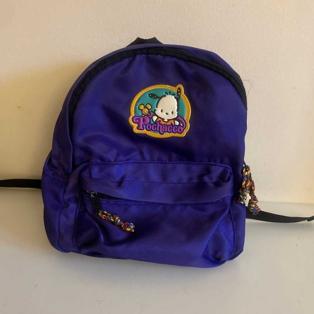 VTG POCHACCO MINI BACKPACK BAG PURPLE SANRIO 89/9… - image 6