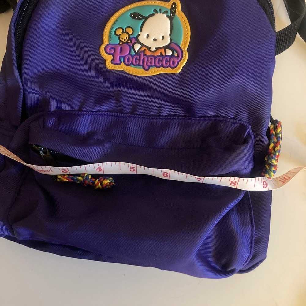 VTG POCHACCO MINI BACKPACK BAG PURPLE SANRIO 89/9… - image 7