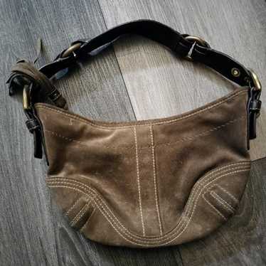 Vintage suede hobo coach - Gem