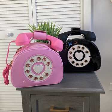 Lot of 2 Vintage Style Telephone Purses - image 1