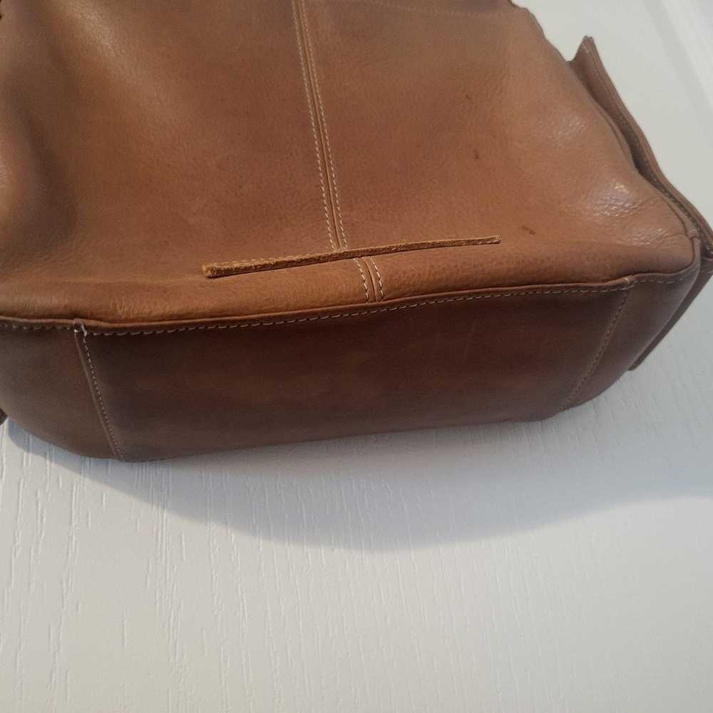 Fossil Brown Genuine Leather Shoulder Bag Purse H… - image 3