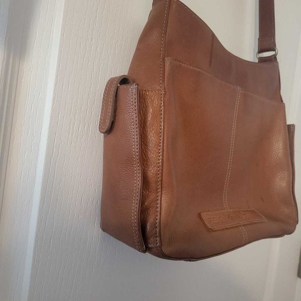 Fossil Brown Genuine Leather Shoulder Bag Purse H… - image 7